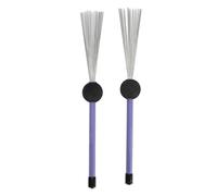 Spazzole a tamburo Filo in acciaio Accessori per strumenti a percussione ad alta percussione in acciaio ad alto livello per artisti di drum per artisti viola 2 pcs