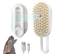 Spazzole a vapore per gatti per spargimento, 4 in 1, ricaricabile, per gatti e cani, pettine per toelettatura con spray