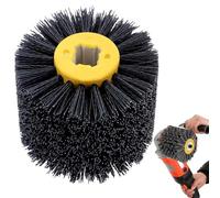 Spazzole abrasive: 80 grana, 120 x 100 mm, spazzola in nylon, adatta per rasatura, spazzola abrasiva, spazzola per levigatura, spazzola per setole, spazzola per lucidatura