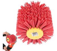 Spazzole abrasive: grana 80, larghezza 100 mm, diametro 120 mm, rullo abrasivo, spazzola in nylon per rasatura rossa, spazzola abrasiva, spazzola per setole, spazzola per lucidatura