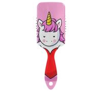 Spazzole antistatiche per capelli da donna con divertente cuore e unicorni, per tutti i tipi di capelli, con manico ergonomico cepillo para cabello rizado