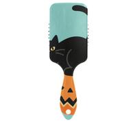 Spazzole antistatiche per capelli gatti e zucche nere di Halloween Progettato massaggiatore del cuoio capelluto per tutti i tipi di capelli con manico ergonomico cepillo para peinar