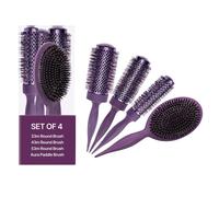 Spazzole COCCO Set Aura Tri-Lon Technology Brush 4pz Viola