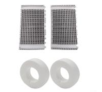 Spazzole da arrampicata e anelli 6101611-R4 per pulitori di piscine Dolphin Easy Install Enhanced Scrubbing Kit di ricambio per DX3 per dx4 M200 30 cm spazzole 9,19 cm anelli (4 pezzi)