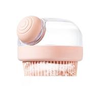 Spazzole da bagno per gatti | Spazzola per shampoo per cani | Spazzola per shampoo per lavare cani | Pettine per gatti a pelo corto con dispenser di shampoo, spazzola per bagno per cani per