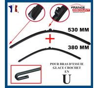 Spazzole D'Essuie Vetro Piatto Anteriore 530+380 MM per Honda Jazz II (D_, GE3,