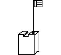 Spazzole di Carbone Asein 0354 per PH28, PH28X, PH30 Power X, PH30 POWERX - 5x10x18,5mm - 0,20x0,39x0,73'' - Con molla, cavo e connettore - Sostituisce le parti originali 4.931.396.547 & 4931 3965 47