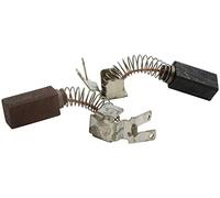 Spazzole di Carbone ca-17-17334 per Metabo Trapano 4310/2el R+L/C - 6,3x8x15mm - Con arresto automatico, molla, cavo e connettore - Sostituisce le parti originali 316033640 & 34301118