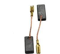 Spazzole di Carbone ca-17-29075 per AEG LF650-5x8x15mm - Con arresto automatico, molla, cavo e connettore - Sostituisce le parti originali 4.931.392.611