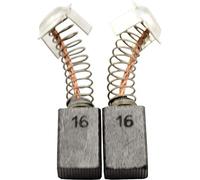 Spazzole di Carbone ca-17-54718 per Hitachi Levigatrice SP 18VA - 7x11x17mm - Con arresto automatico, molla, cavo e connettore - Sostituisce le parti originali 999043 & 999073