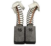 Spazzole di Carbone ca-17-55777 per Hitachi Martello H 41SA - 7x11x17mm - Con arresto automatico, molla, cavo e connettore - Sostituisce le parti originali 981612Z, 999043 & 999073