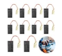 Spazzole di carbone per motore, smerigliatrice angolare, 10 pezzi, spazzole di carbone, utensili elettrici di ricambio per S1M-FF03-100A/6-100 A86C Makita, 16 x 8 x 5 x 46 mm, durevoli, facili da