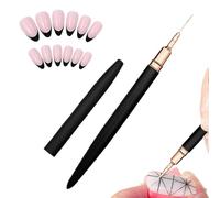 Spazzole Di Design Unghie: Eyeliner Ultra Sottile, Penna Di Arte Del Dettaglio Fine | Set Di Spazzole Per La Pittura Unghie, Strumento Manicure Grip Di Decoraci