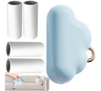 Spazzole di lanugine per abbigliamento, spazzola per rimuovere pelucchi di animali domestici | Rulli di lanugine portatili, levapelucchi leggero e piccolo per vestiti con 4 pezzi di ricambio per