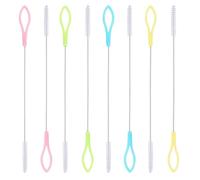 Spazzole di Paglia, 8 Pezzi di Spazzola per la Pulizia Della Cannuccia, Spazzole di Paglia In Acciaio Inossidabile, Spazzole per Cannuccia, Pennello per Dettagli, Spazzola per Provette