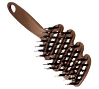 Spazzole di seta di cinghiale per donne - Spazzola per capelli con setole | curve, pettine per l'acconciatura | per l'essiccazione il massaggio lo styling e la lisciatura dei capelli