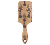 Spazzole districanti antistatiche per capelli spessi, con albero raccapricciante, per Halloween, per aggiungere lucentezza e rendere liscia con uomini, donne e bambini