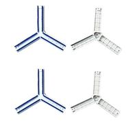 Spazzole for pulizia originali 4 pezzi, compatibili con ECOVACS WINBOT W3 Omni, stazione base robot for la pulizia delle finestre Parti