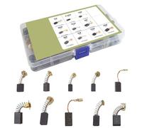 Spazzole in Carbonio per Motore, Spazzole al Carbonio di Ricambio, Carboncini Motore Elettrico, Utensili Elettrici Accessori di Ricambio, 40 Pezzi, 10 Modelli