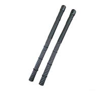 Spazzole in nylon per cajon e percussioni jazz progettate per fornire un suono stretto e controllato con una speciale copertura per il collo (nero)