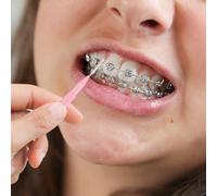 Spazzole interdentali, 20 pezzi, per la pulizia tra i denti e la rimozione della placca, design push-pull per casa, viaggi di lavoro, dormitorio, viaggi