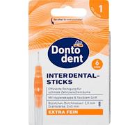 Spazzole interdentali arancioni 0,45 mm ISO 1, 6 pezzi - Marchio DM Germania - Compatibili con dontodent - Interdentalbürsten arancione 0,45 mm ISO 1, 6 St