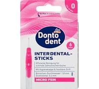 Spazzole Interdentali rosa 0,4 mm ISO 0, 6 pezzi - Marchio DM Germania - Compatibili con Dontodent - Interdentalbürsten rosa 0,4 mm ISO 0, 6 St