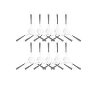 Spazzole laterali Confezione da 10, compatibili con Xiaomi S20+ / S20 Plus, Accessori for aspirapolvere robot, Parti(White)
