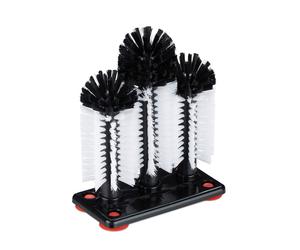 Spazzole lavabicchieri Pulitore per vetro 400 g Spazzole per bicchieri 4 ventose