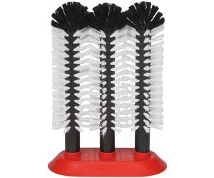 Spazzole lavabicchieri, Spazzola per lavare i bicchieri con ventosa - 3 x 25 cm