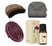 Spazzole Massaggianti Meridian con Oli Essenziali da 10 ml e Spazzola per Massaggio Linfatico Del Viso,Spazzola Massaggiante Five Elements Meridian,per Vita,Addome,Testa,Leg