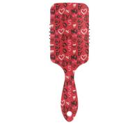 Spazzole massaggianti per capelli con cuori neri rossi per San Valentino Progettato spazzola massaggiante per capelli ricci con manico ergonomico cepillo para cabello