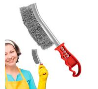 Spazzole metalliche per la pulizia, spazzola a setole metalliche ad alta densità, rimozione durevole della ruggine, cucina ad alte prestazioni, barbecue, utensili, barbecue, workshop, garage, multiuso