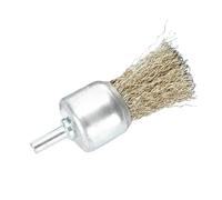 Spazzole metalliche per trapano, Spazzola a tazza in filo di rame, 2 pezzi, gambo da 6 mm, testa 10-30 , for lucidatura e foratura dei metalli(6x25mm)