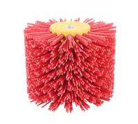 Spazzole Nylon Lucidatura Spazzole a tamburo in filo metallico rosso abrasivo, sbavatura, lucidatura(400)