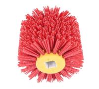 Spazzole Nylon Lucidatura Spazzole a tamburo in filo metallico rosso abrasivo, sbavatura, lucidatura(600)
