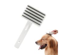 Spazzole per cani per la cura delle pellicce | Strumento di rimozione dei capelli corto da 7,48 pollici | Strumento morbido de-filione di Abs animali domestici | Effetto di massaggio ergonomico e