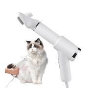 Spazzole per cani per toelettatura, spazzola per di gatto, asciugatura pelosa 2 in 1 con spazzola per cani, silenziosa, con rimozione dei a un pulsante, pettine staccabile, 3 temperature