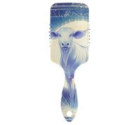 Spazzole per capelli antistatiche per tarocchi della mucca Progettato massaggiatore del cuoio capelluto per capelli corti con manico ergonomico cepillo para cabello rizado
