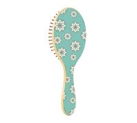 Spazzole per capelli in legno Circolare Geometrico Teal Modello Spazzola Paddle in Legno Per Capelli Spazzole Per Capelli In Legno Per Le Donne Spazzola Per Capelli