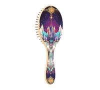 Spazzole per capelli in legno Colorato Tarocchi Mistici Maschera astrologica Spazzola in legno Spazzola per capelli Spazzola per capelli Naturale