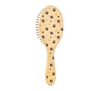 Spazzole per capelli in legno Seamless Pattern Zampe Carino Cartone animato Stelle Paddle Spazzole Per Capelli Per Le Donne Spazzole Per Capelli In Legno Per Le Donne