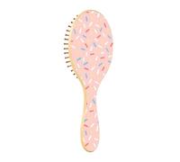 Spazzole per capelli in legno Spazzole per capelli astratto Peach Paddle per le donne Spazzola in legno per la crescita dei capelli Spazzola per capelli naturale