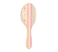Spazzole per capelli in legno Stripe Peach Gold Paddle Brush Per capelli naturali Spazzole per capelli in legno per donne Spazzola per capelli da massaggio
