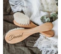 Spazzole per capelli per bambini personalizzate Incisione personalizzata Nome infantile in legno spazzola per capelli neonato spazzola pettine setole di capra naturali Grande