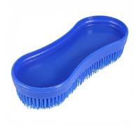 Spazzole per cavalli per toelettatura blu 1pc impugnatura flessibile setole rigide spazzola per la rimozione del fango della coda del cappotto durante il bagno Cura stabile