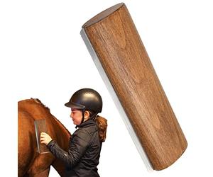 Spazzole per cavalli per toelettatura, spazzola per cavalli con denti in acciaio inossidabile con manico in legno, rimozione indolore dei con spazzola in legno dal design ergonomico, strumento pe