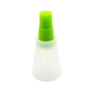 Spazzole per imbastire in silicone facile da pulire spazzola per bottiglie resistente al calore sicuro dispenser di olio liscio barbecue cucina a casa A verde, stile A