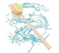 Spazzole per la doccia - 2 in 1 per il corpo double face, spazzola posteriore doppia per la rimozione indolore e rapida del fango del corpo Cypreason