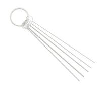Spazzole per la rimozione dello sporco di carbonio, aghi adatti per getti del carburatore per ciclomotori, scooter, ATV, kit per la pulizia dei fili(Needles)
